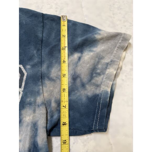 Vintage NYE YANKEES Tie Dye T - Shirt Blue Size Small - Picture 7 of 8